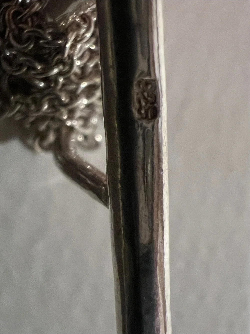 Sterling Silver Multi-Strand Silver Heart Chain Toggle Bracelet